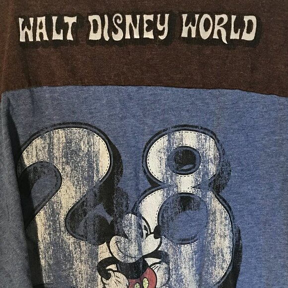 Disneyland Walt Disney World Mickey Mouse Blue Short Sleeve Sports Tee T Shirt - Picture 7 of 9